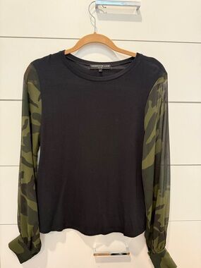 Generation Love Black Ribbed Crewneck Top